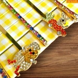 PIPER K Set of 5 Easter Jeweled Bobby Pins – NWT